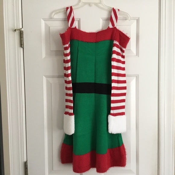 NWOT CHRISTMAS Elf sweater dress XS S - Picture 4 of 7